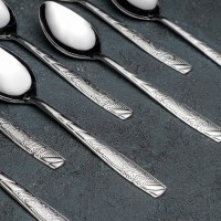 Набор ложек столовых «Паритто», h=19 см, 12 шт, цвет серебряный