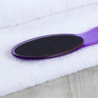 Тёрка для ног, наждачная, двусторонняя, 20 см, цвет МИКС