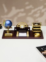 Набор настольный 6 в 1 (блок д/бумаг, подставка для печати, карандашница, часы, визитница, глобус)