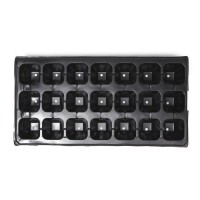 Кассета для рассады, 21 ячейка по 120 мл, чёрная, Greengo