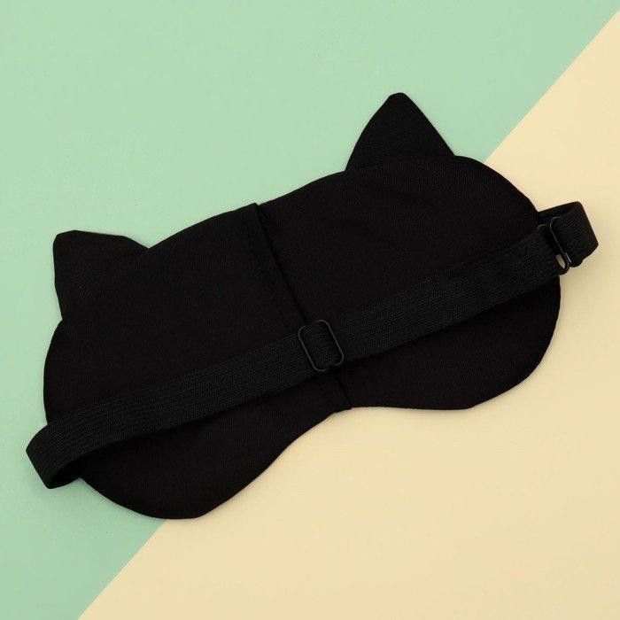 Маска для сна «Киса», 19×11 см, резинка одинарная, разноцветная