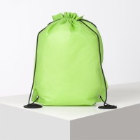Мешок для обуви на шнурке, цвет зелёный