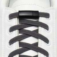 Фиксатор для шнурков, на магните, пара, размер 2.6×2×0.7 см, чёрный