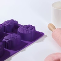 Форма для выпечки Доляна «Пасха», 29×17 см, 8 ячеек (6,5×5,2 см), цвет МИКС