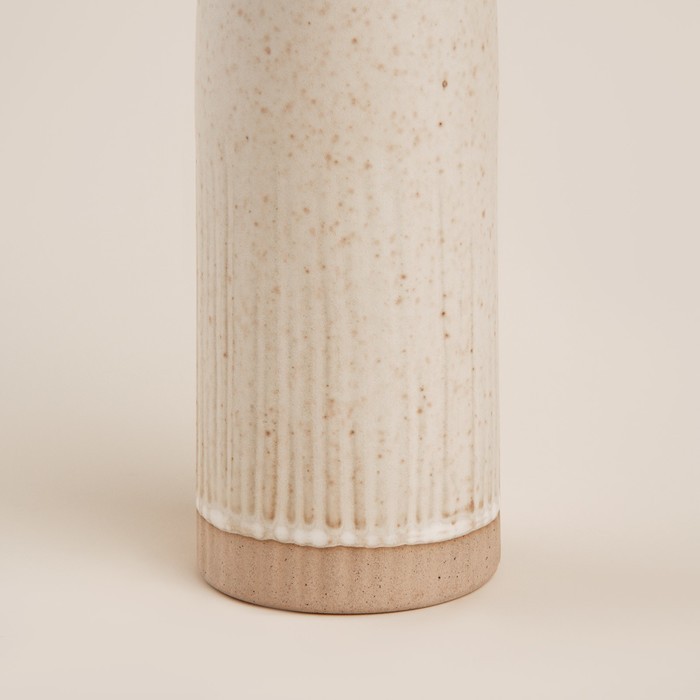 Ваза SL Home «Виенто», 7×21.5 см, керамика, бежевая
