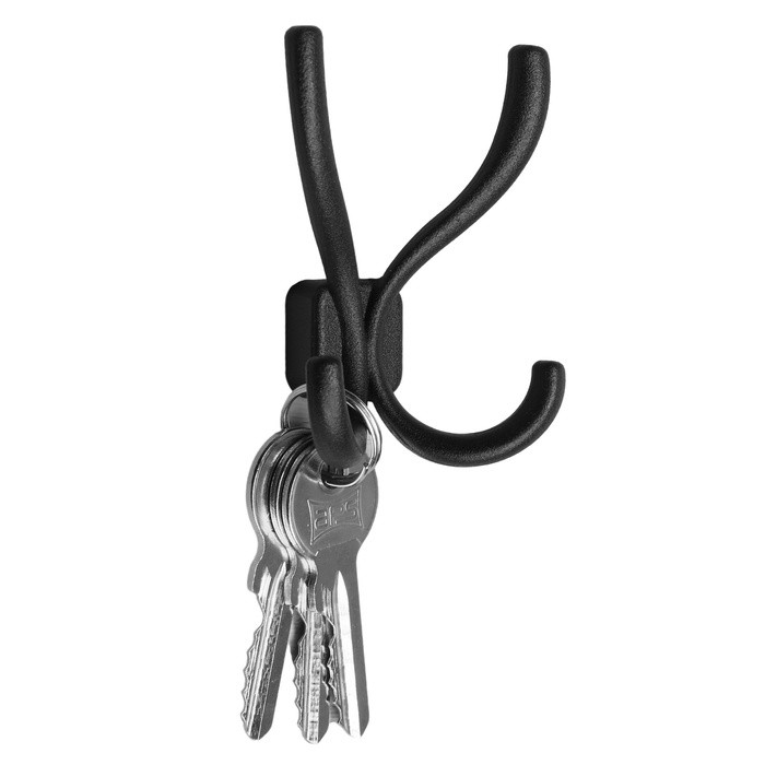Крючок мебельный, VINTAGE122, четырехрожковый, черный