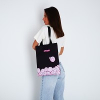 Сумка-шопер «Выделяйся», без молнии, без подкладки, цвет чёрный