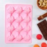 Форма для льда и кондитерских украшений Доляна «Розочки», 20,7×14,3×1,3 см, 12 ячеек, цвет МИКС