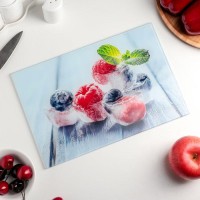 Доска разделочная Доляна «Ледяная свежесть», 30×20 см
