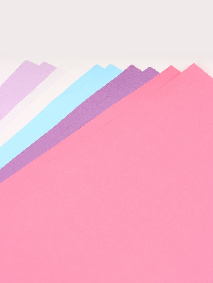 Бумага упаковочная крафт, двухсторонняя, «Нежные сны», для упаковки подарков, 5 цветов, 50×68 см±5%