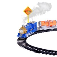 Железная дорога «Паровоз», работает от батареек