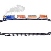 Железная дорога «Паровоз», работает от батареек