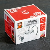 Чайник заварочный «Валенсия. Доляна», со стеклянным ситом, 400 мл