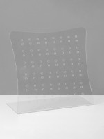 Подставка под серьги на 32 пары, 22×9×21 см, оргстекло 2 мм, В ЗАЩИТНОЙ ПЛЁНКЕ