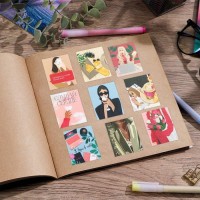 Наклейки бумажные «Стильные девушки» , 11 × 15,5 см