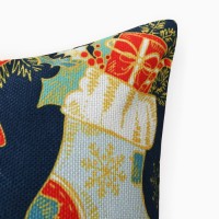 Чехол на подушку Этель "Новый год" 43*43см, велюр