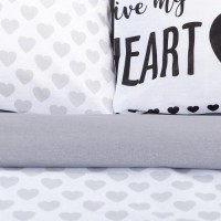 Постельное белье "Этель" дуэт My heart 143*215 см - 2 шт, 240*220 см, 70*70 см -2 шт, бязь