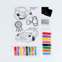 Фреска-магнит «Крутые тачки», набор для творчества.