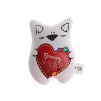 Магнит талисман «Приношу любовь», котик