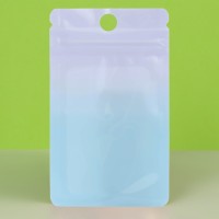 Пакет Зип-лок с окном, с еврослотом, градиент, 7×10 см