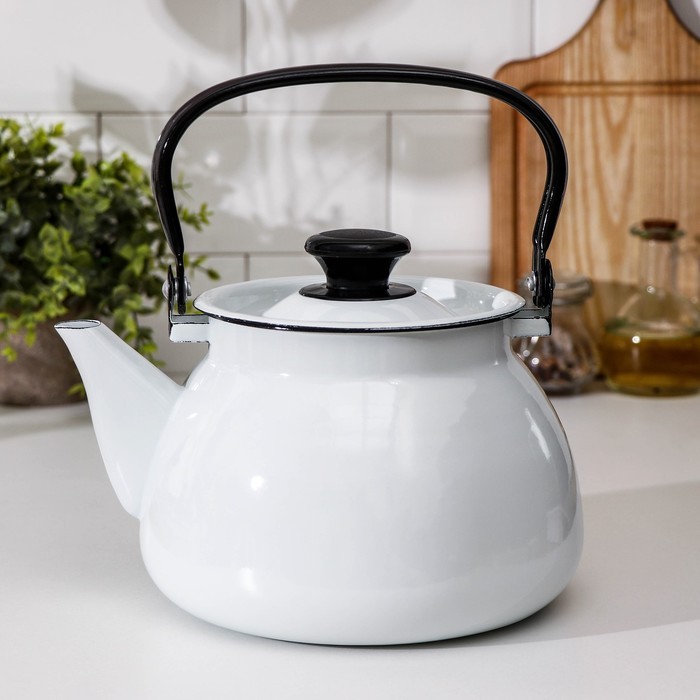 Чайник сфер без деколи, 3 л, индукция, цвет белый