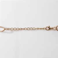 Колье «Цепь» разные звенья, цвет золото, L=44 см