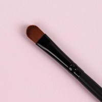 Кисть для макияжа, двусторонняя, 13,5 см, цвет чёрный