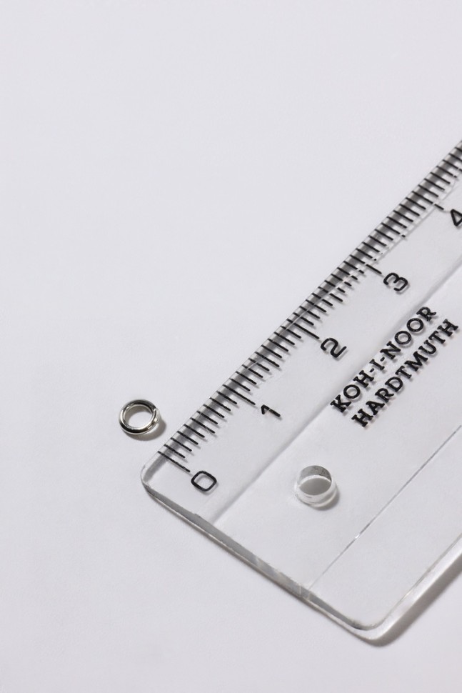 Кольцо соединительное 0.6×5 мм (набор 50 г, ± 950 шт.) СМ-973, серое