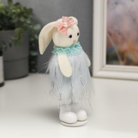 Сувенир текстиль "Милая зайка в платье, с бантом на голове"МИКС 15х6х4 см