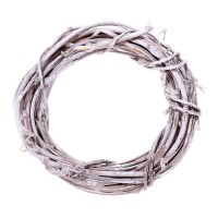 Лиана сухая, венок — 10 см, цвет белый