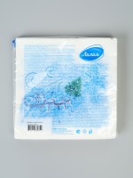 Салфетки бумажные двухслойные «Три белых коня», 33×33, 20 шт.