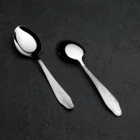 Ложка столовая «Дубрава», толщина 2 мм (М8), цвет серебряный