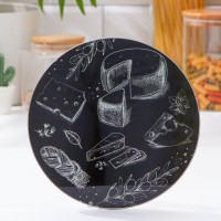 Доска разделочная Доляна «Сырное ассорти», d=20 см