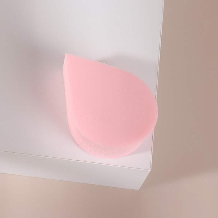 Спонж для нанесения косметики «Капля», 6,3 × 4,3 см, цвет МИКС