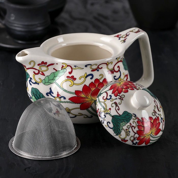 Чайник заварочный «Лотос», 350 мл, с металлическим ситом