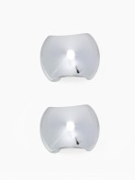 Серьги «Каффы» набор 2 шт., объёмные, цвет серебро