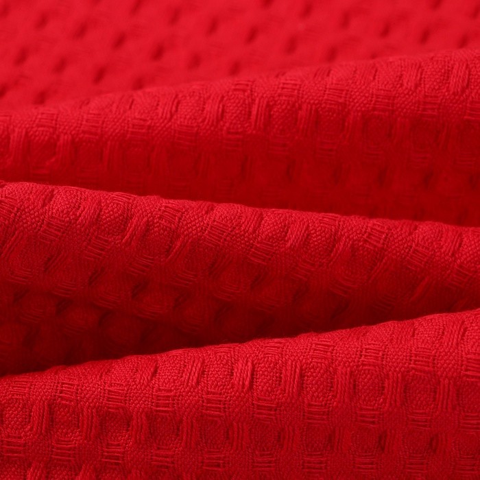 Набор подарочный Доляна "Тепла и уюта": цвет бордовый, полотенце 35х60см, хл 100%, ваф 220г/м2