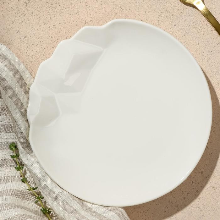 Тарелка «Айсберг», белая, 17 см