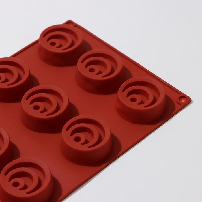 Форма для выпечки Доляна «Восход», 12 ячеек, 29×17×2 см