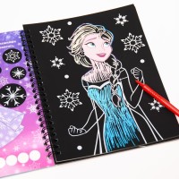 Набор для творчества с заданиями «Гравюры», цветной фон, 5 гравюр, Холодное сердце