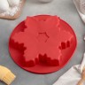 Форма для выпечки Доляна «Снежинка», 22,5×3,5 см, цвет МИКС