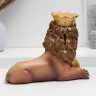 Копилка для денег «Лев с короной и шаром лежит», гипс, 19 см Копилка для денег «Лев с короной и шаром лежит», гипс, 19 см