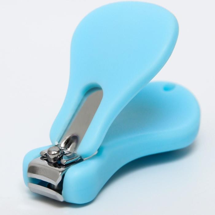 Детский маникюрный набор, 2 предмета: ножницы, кусачки-книпсер, от 0 мес., цвет розовый