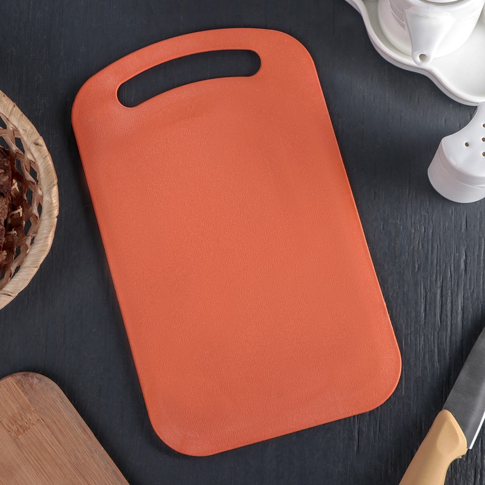 Доска разделочная Доляна «Дуга», 25×15 см, цвет МИКС