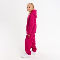 Костюм детский (худи, брюки) MINAKU: Basic Line KIDS, oversize, фуксия, рост 140 см