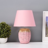 Лампа настольная "Успех" 1хЕ14 40Вт розовый 22х22х33см