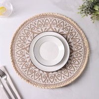 Салфетка сервировочная на стол Доляна «Милли», d=38 см, белая