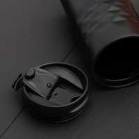 Термокружка SVOBODA VOLI «Сначала кофе», 350 мл, чёрный