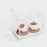 Коробка для капкейка «Веночки», 8 × 16 × 11.5 см