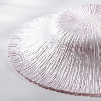 Блюдо сервировочное «Аметист», d=40 см, цвет розовый